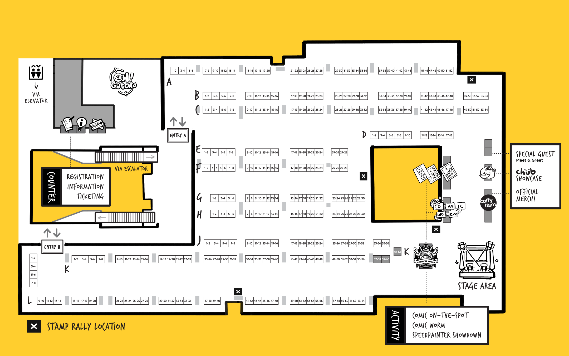 Comic Art Festival Kuala Lumpur 9 floorplan